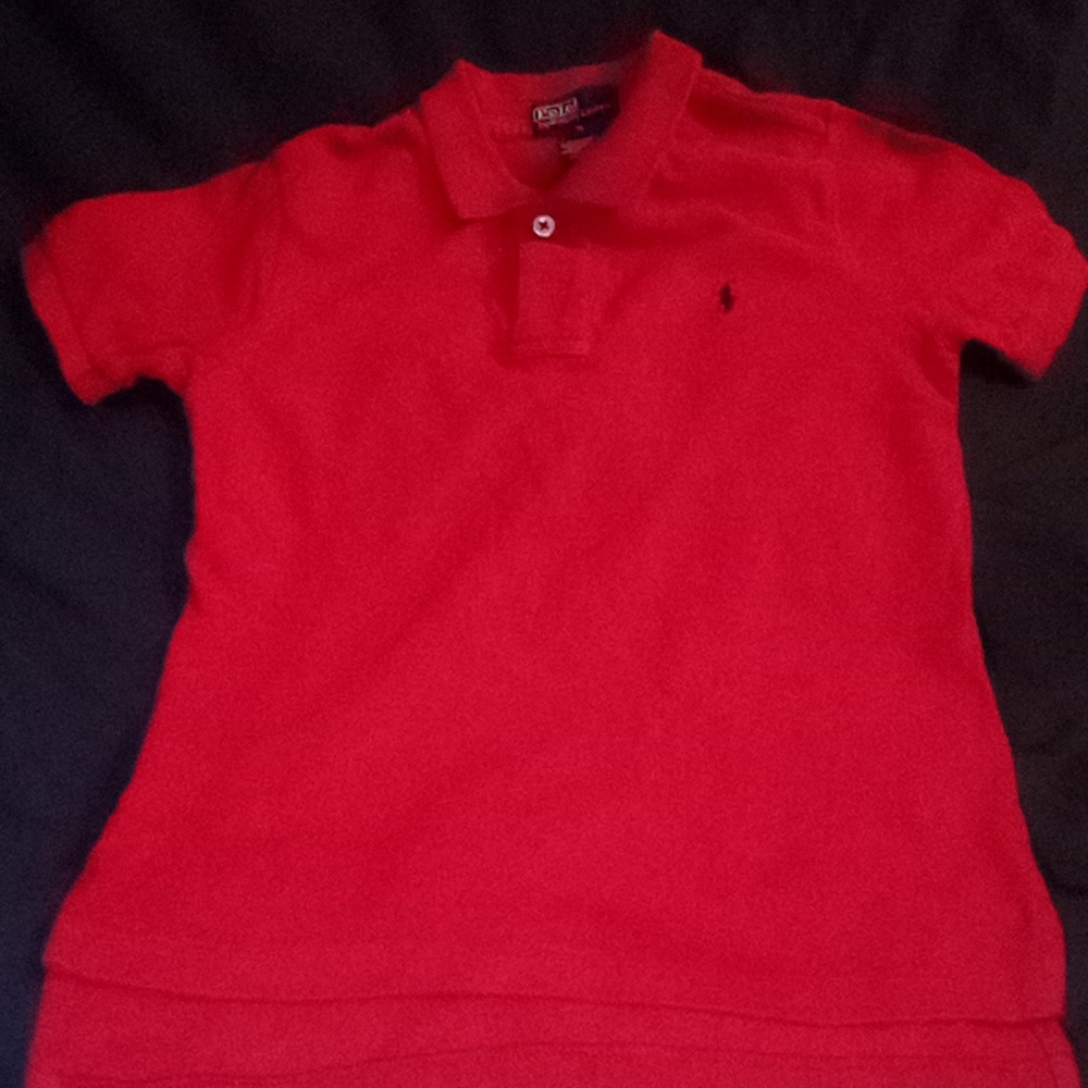 Boys Polo by Ralph Lauren Polo Shirt Size 5 Red